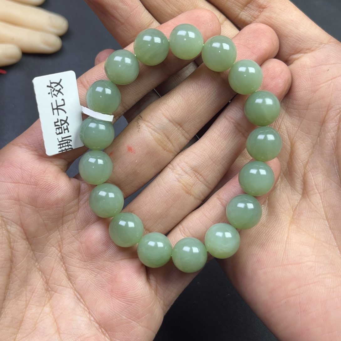 和田玉颈饰未镶嵌多样性俄罗斯碧玉粉青卡12