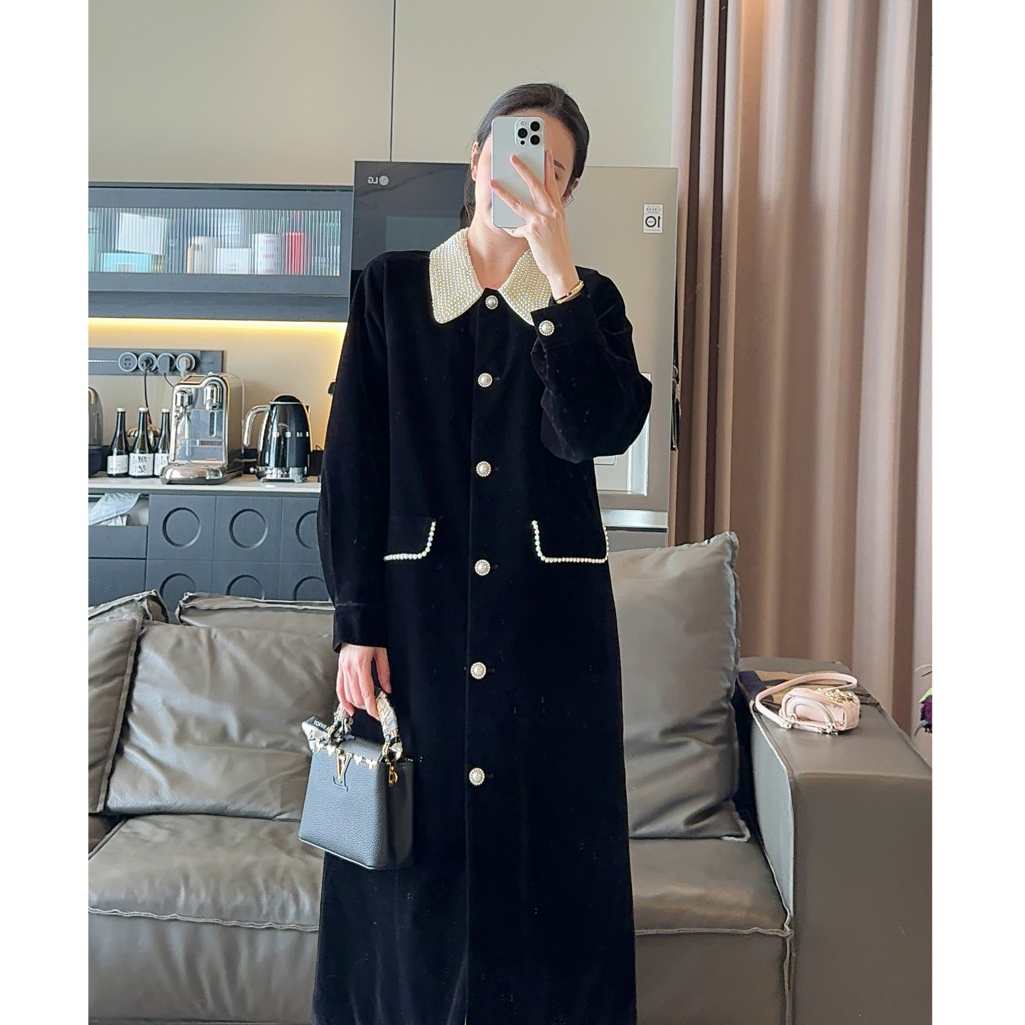 Zwinnie/詹维尼【珍珠棉服 重工手工钉珠】秋季轻奢棉服 GYT202570