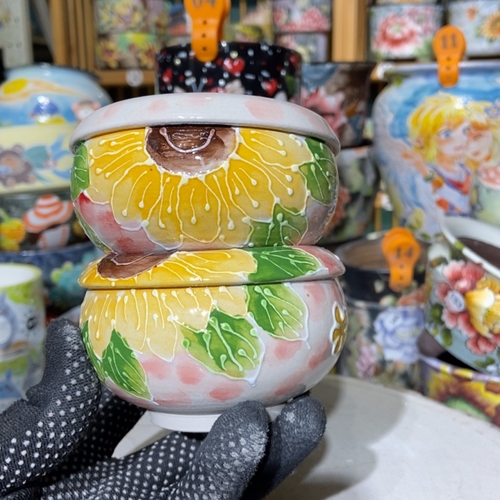 红陶景德镇艺术手绘作品