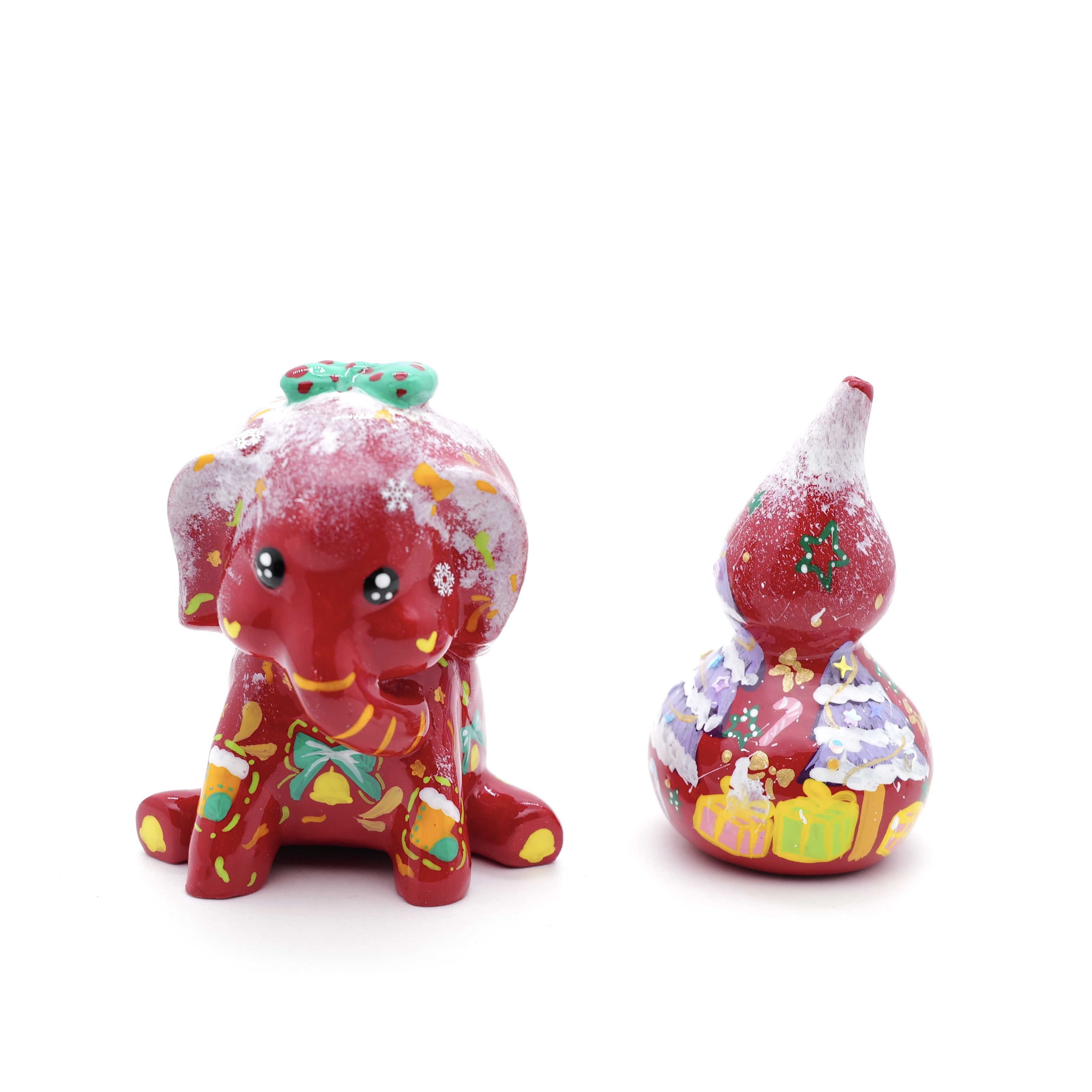 PA王甜心《大象和葫芦》圣诞系列艺术石膏摆件作品，仅一件