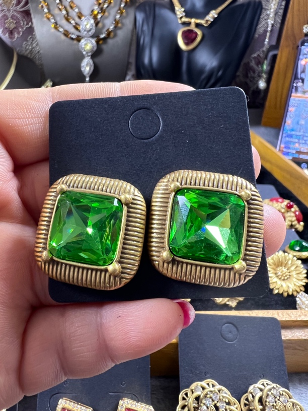 合金耳饰 中古合金耳环1003