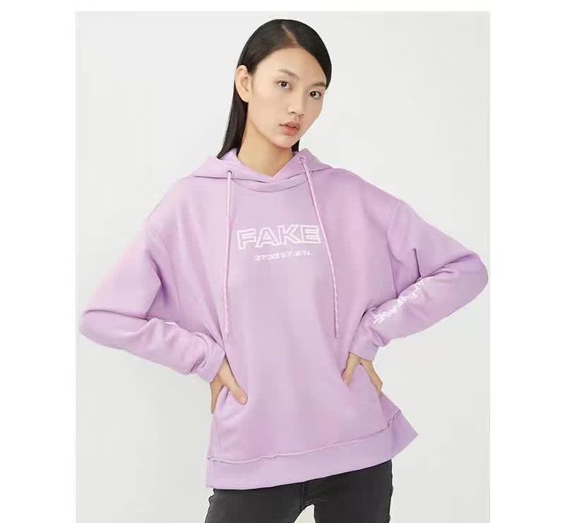 女运动户外女士运动卫衣连帽套头秋季女款印花时尚