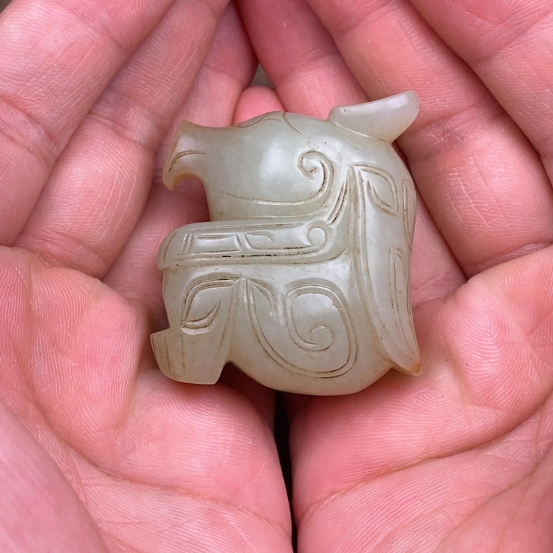 和田玉挂件未镶嵌大***水