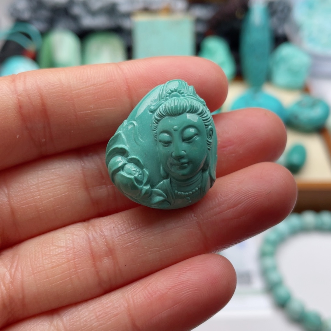 绿松石珠宝奇石未镶嵌