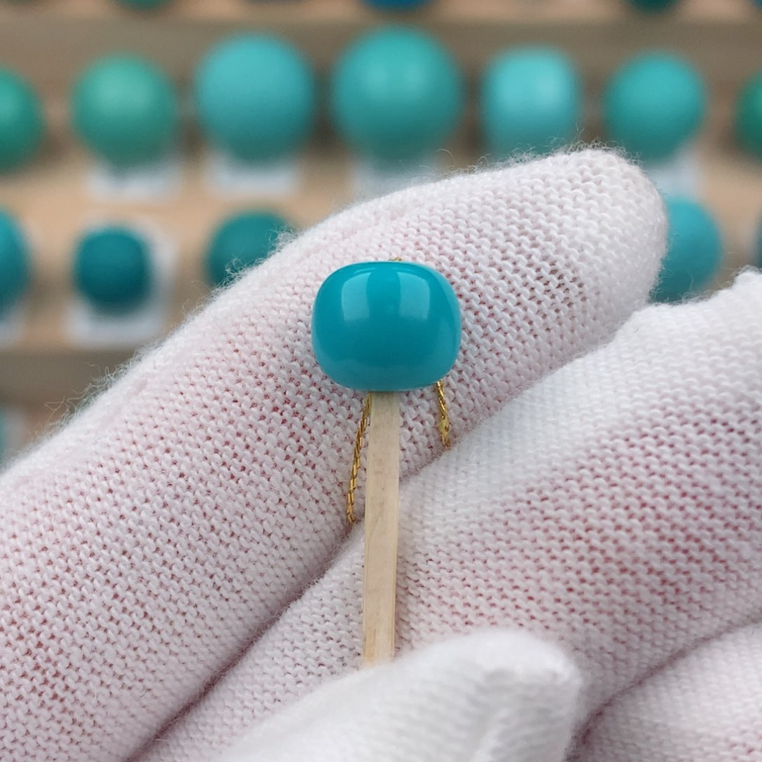 绿松石未镶嵌配饰卡8*7