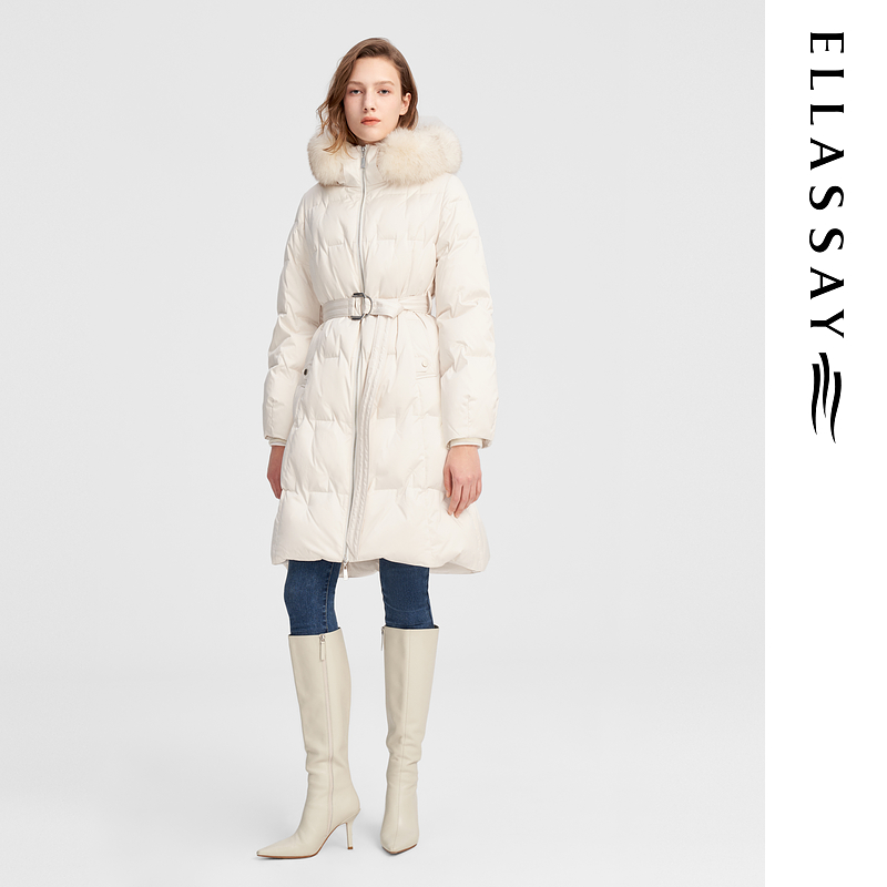 ELLASSAY歌力思秋冬新款长款蓬松鹅绒女EWW344L01300