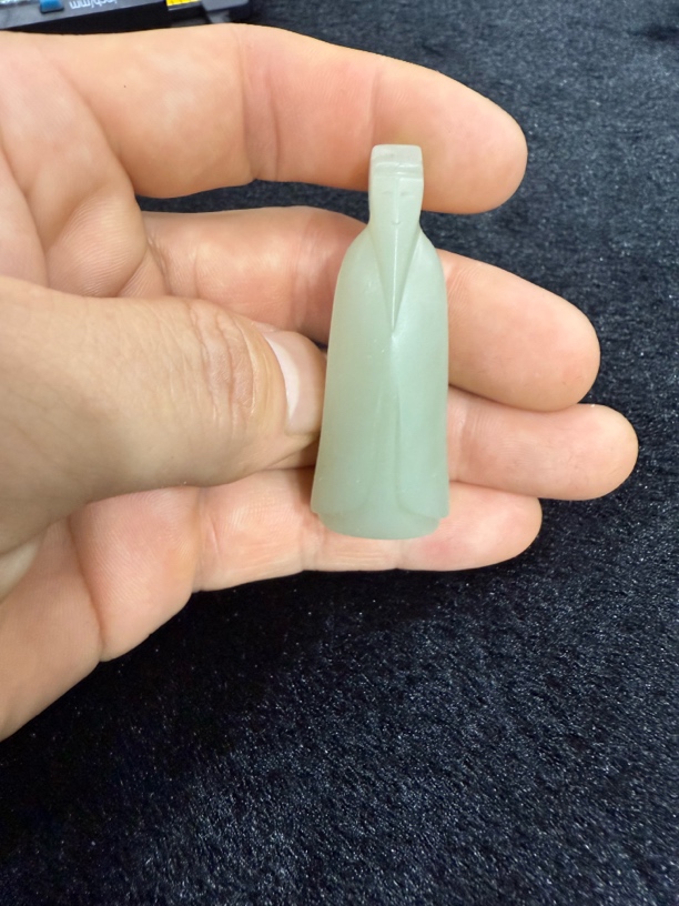 聚宝斋珍玉优选和田玉翁仲精美玉石挂件可做节日礼物