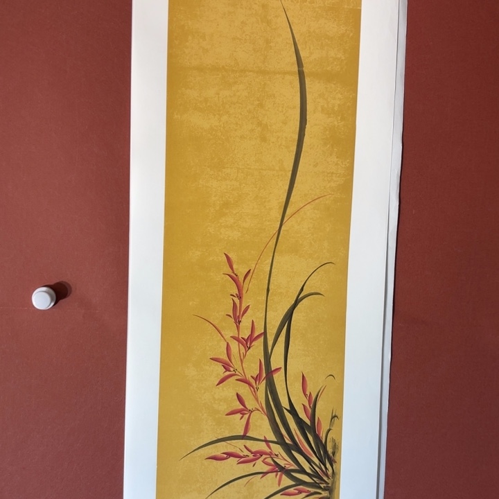 国画听兰老师花鸟