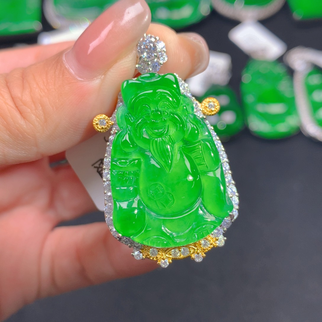 翡翠颈饰银S925镶嵌1111111111