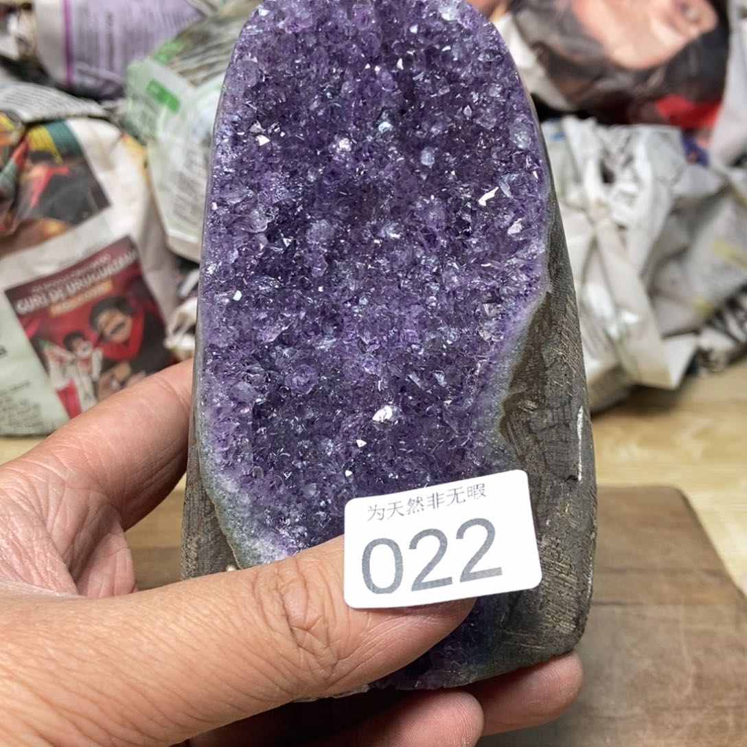 紫晶天然水晶摆件未镶嵌