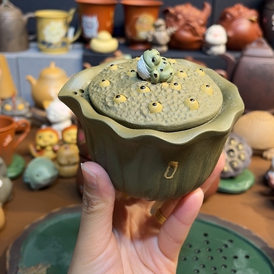 紫砂茶杯紫砂手抓壶