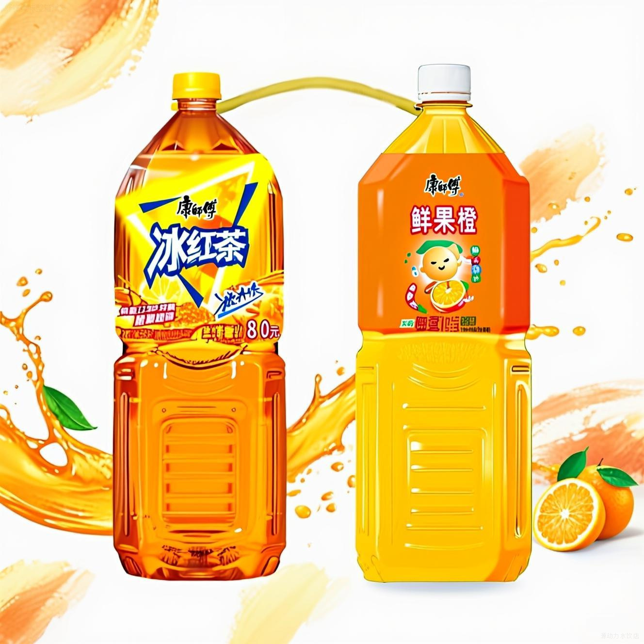 康师傅2L冰红茶大瓶装整箱+500ml绿茶/鲜果橙/茉莉蜜茶多口味混搭