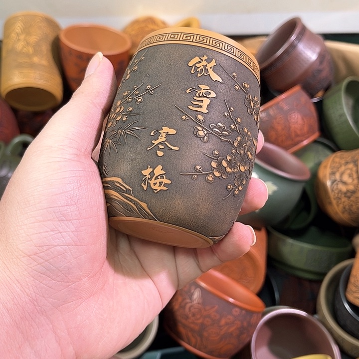 茶杯紫砂全手工紫砂主任杯