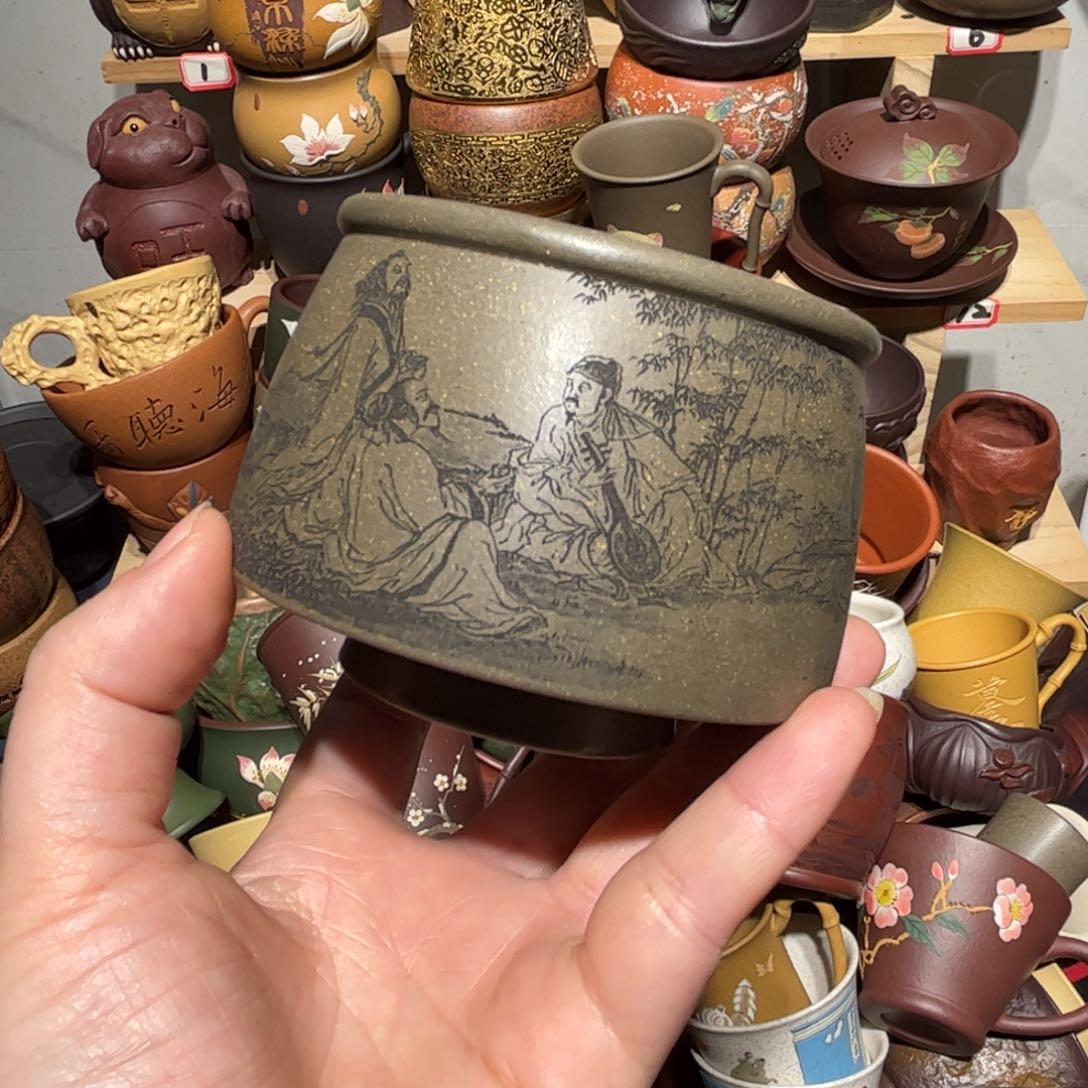 紫砂茶杯宜兴紫砂主人杯