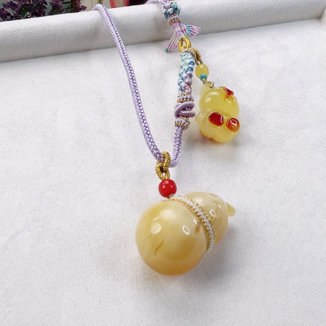 蜜蜡颈饰未镶嵌蜜蜡