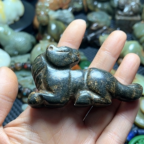 白玉菩提吊坠摆件