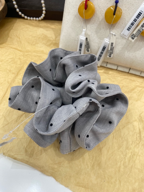 欧美风发圈波点甜美风发圈复古