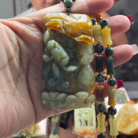 岫玉挂件未镶嵌挂件