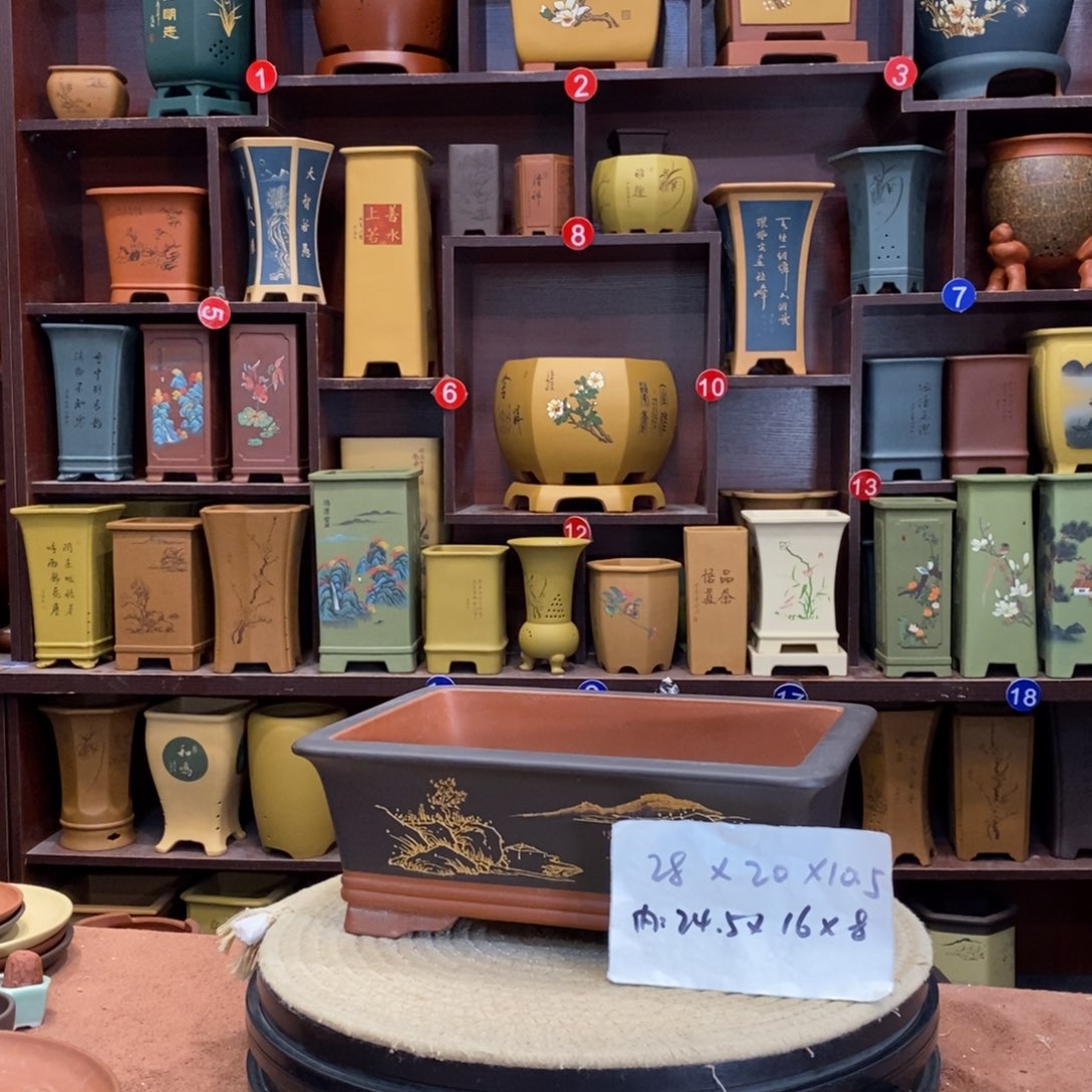 紫砂花盆紫砂花盆