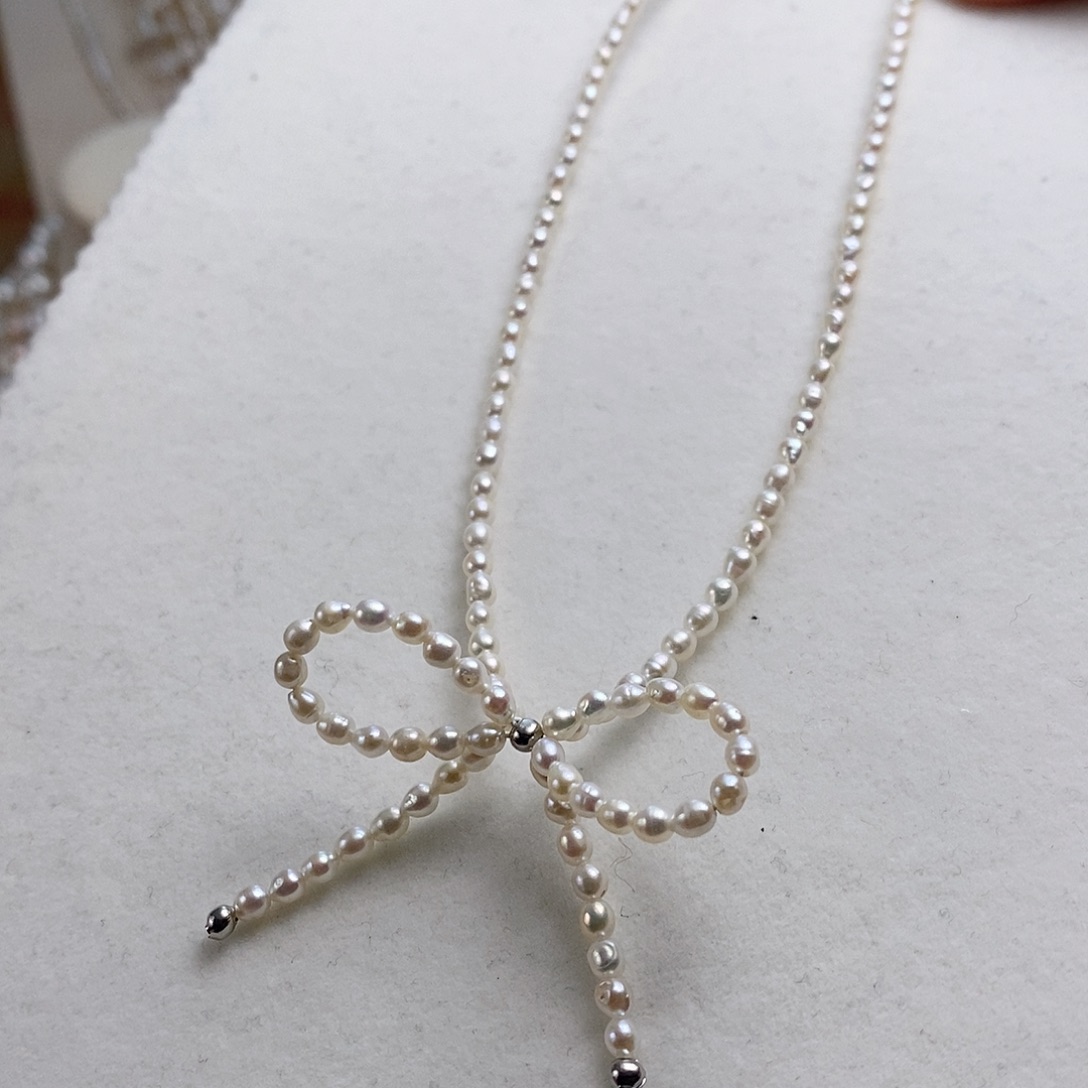 淡水珍珠颈饰钛钢