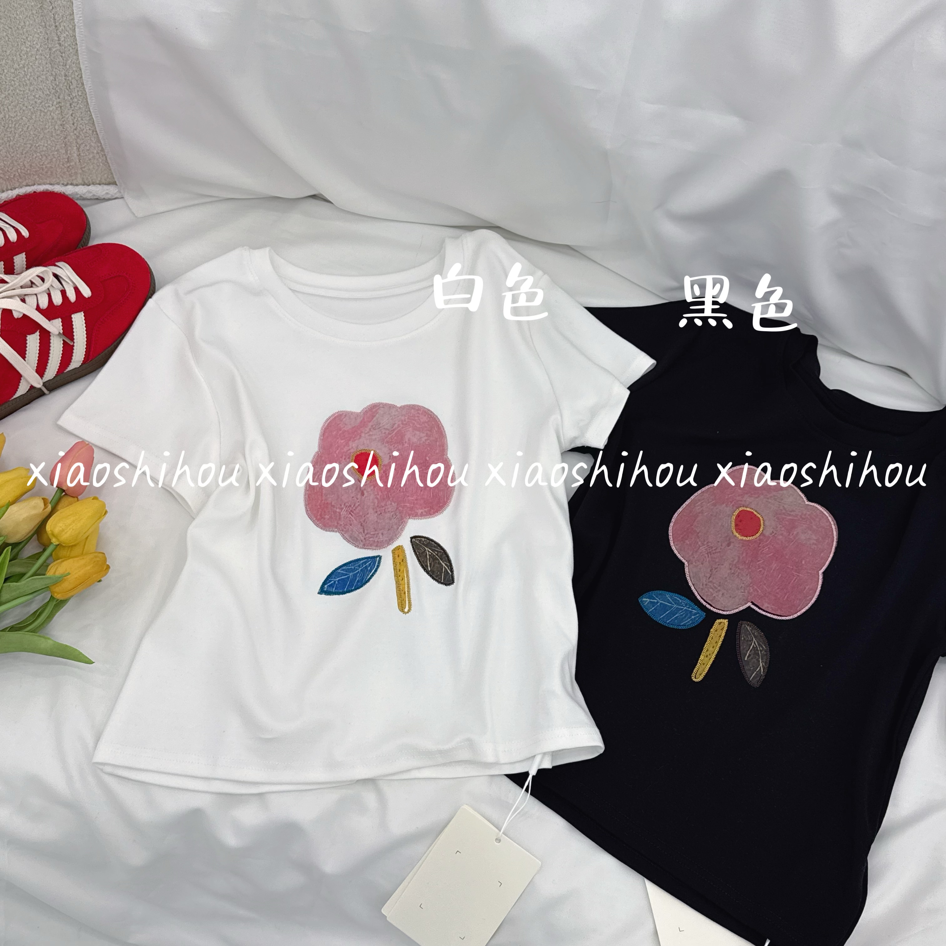 小时候女装店花朵T恤7661