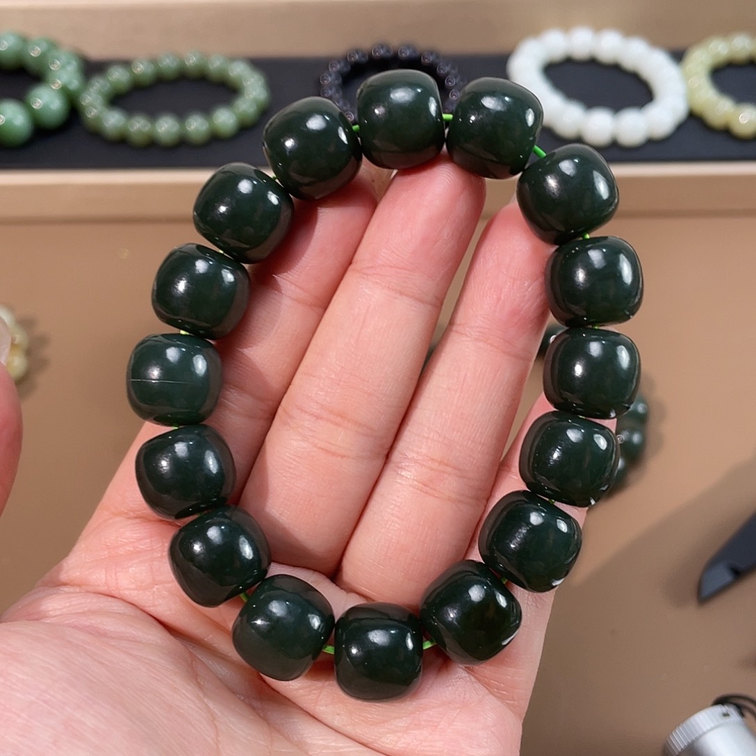 和田玉手链未镶嵌14 