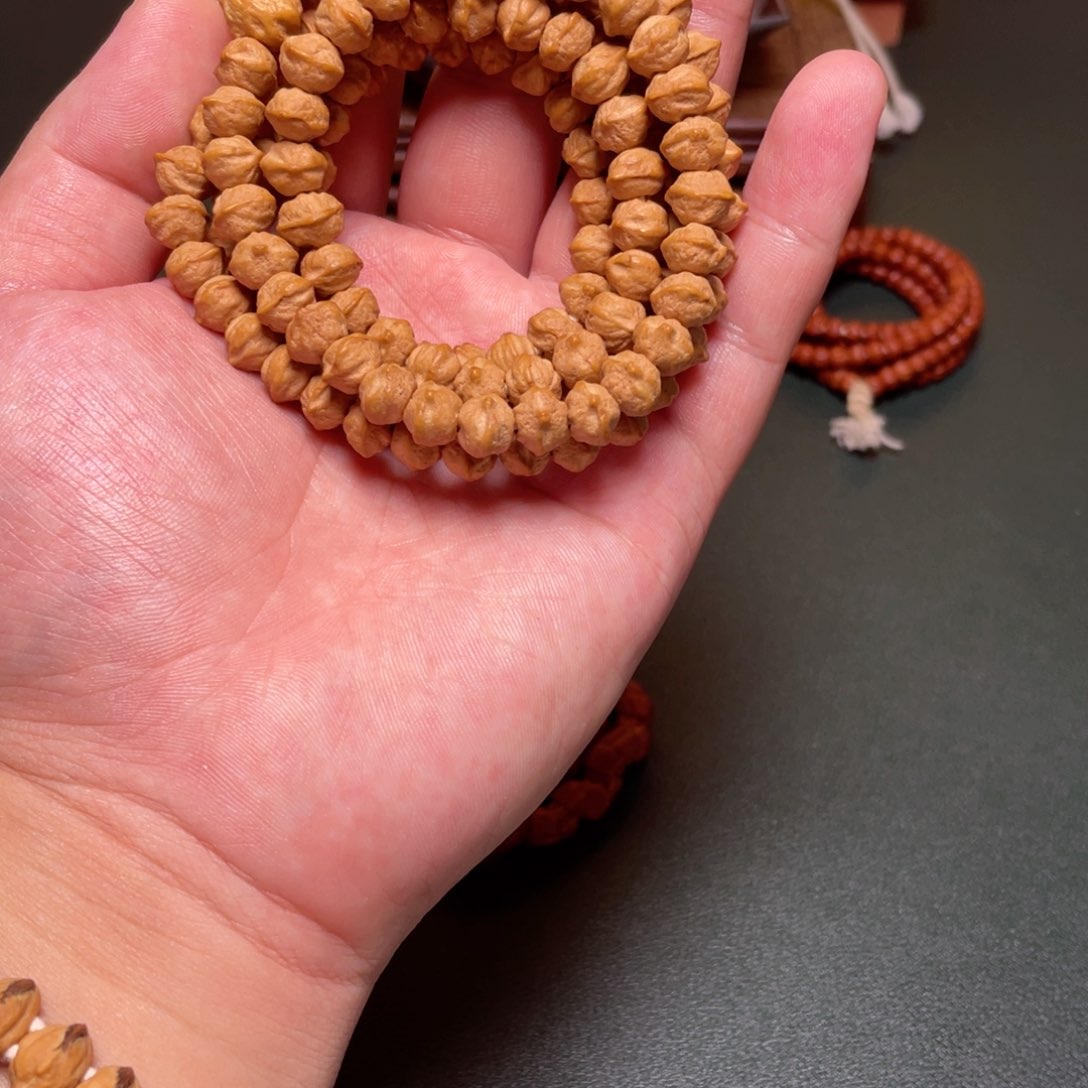 柏香籽/百香籽吊坠横打莲花长串