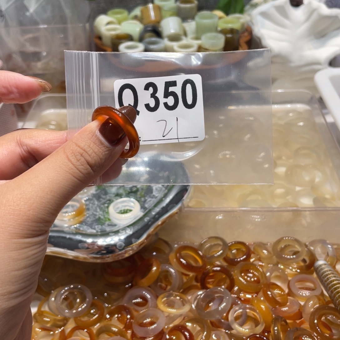 玛瑙/玉髓未镶嵌戒指350