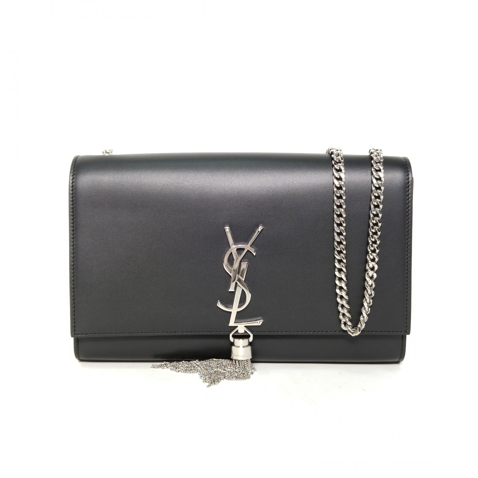 99新 YSL/圣罗兰 【娇】KATE24 光面 流苏皮革C 028878