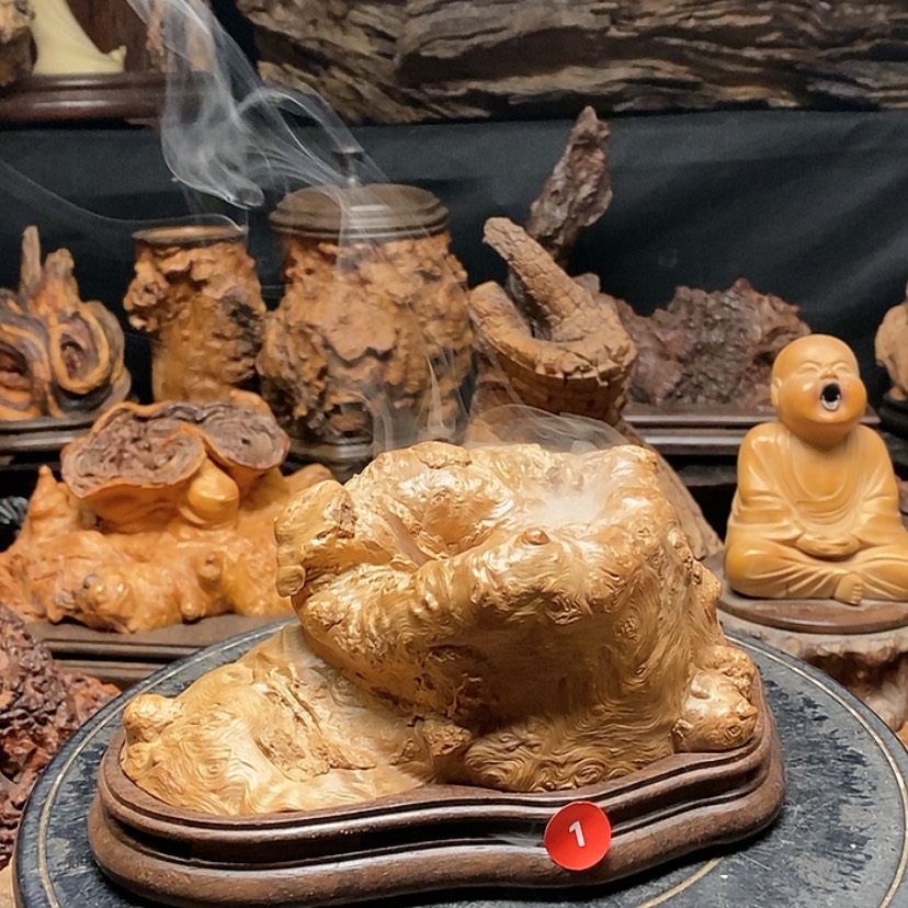 【闪购商品】1号荔枝木香炉工艺