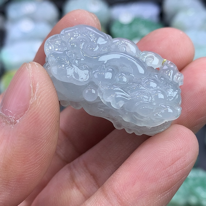 翡翠未镶嵌颈饰天然缅甸翡翠貔貅吊坠