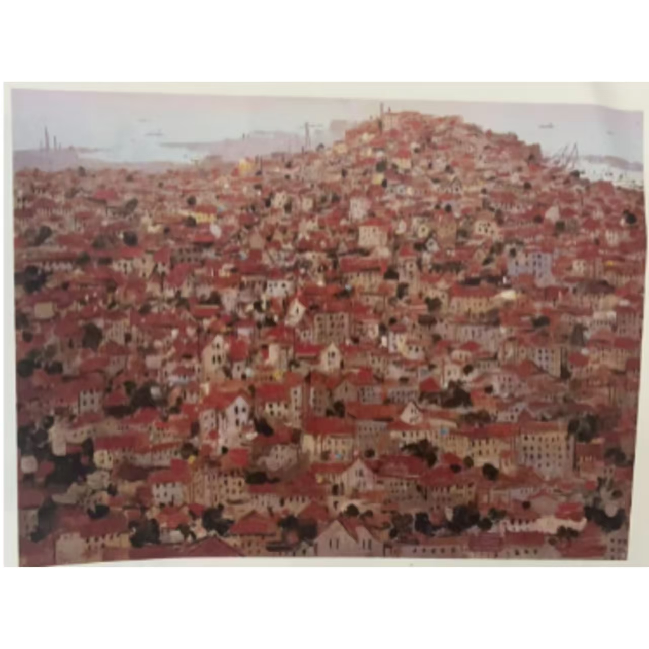 Z-复刻版画吴冠中-1.6平尺-青岛红楼