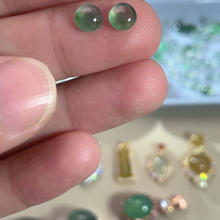 用***1翡翠裸石缅料A货翡翠