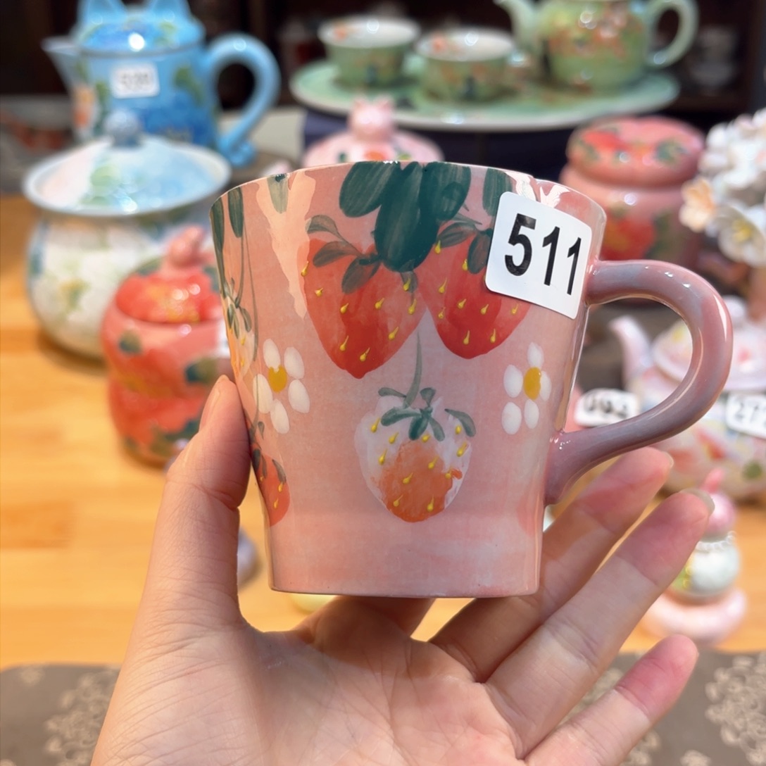 景德镇手绘高温釉下彩陶瓷茶具