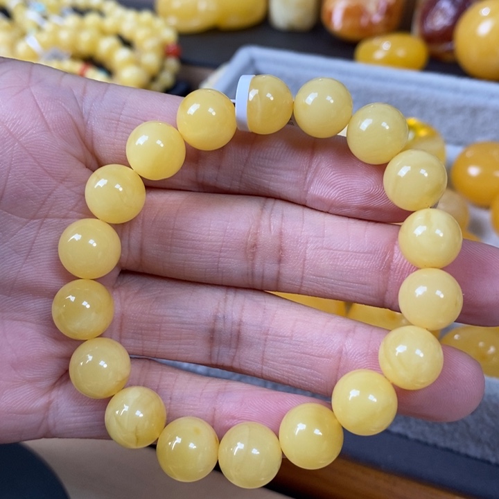 未镶嵌琥珀裸石单圈