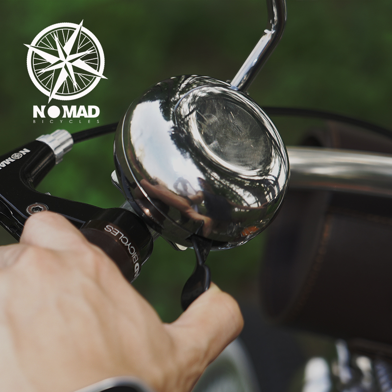 NOMAD复古自行车铃铛亮银色高分贝单车喇叭车铃山地车通勤车通用