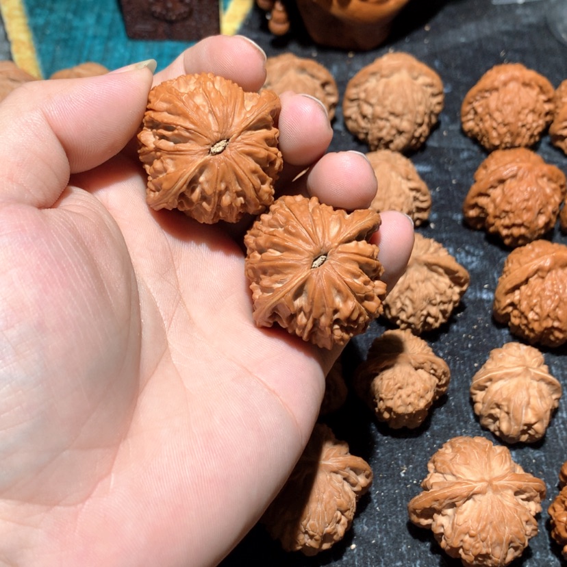 【闪购商品】文玩核桃把件小*炉磨盘