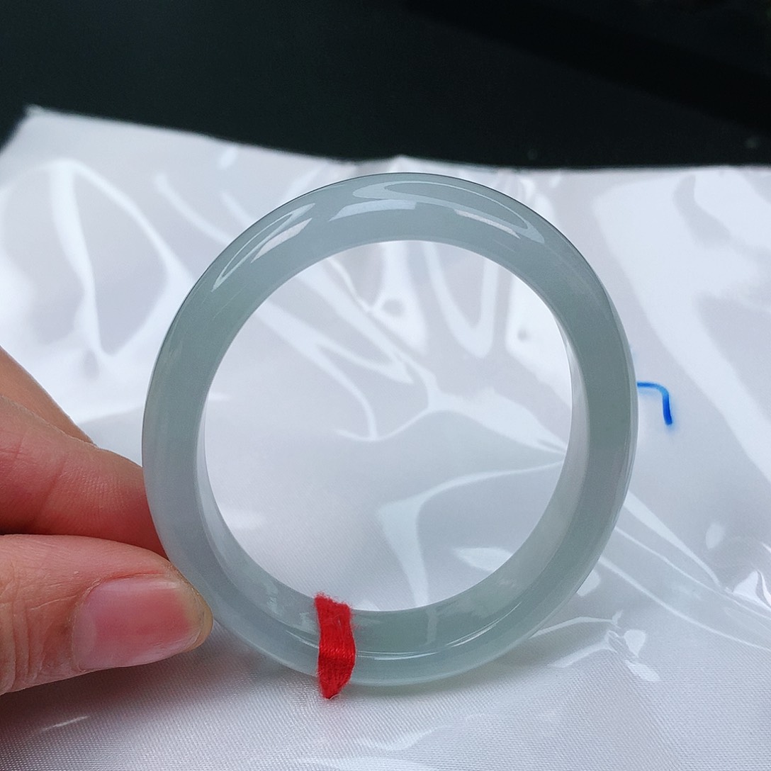 翡翠手镯未镶嵌缅甸天然51-52