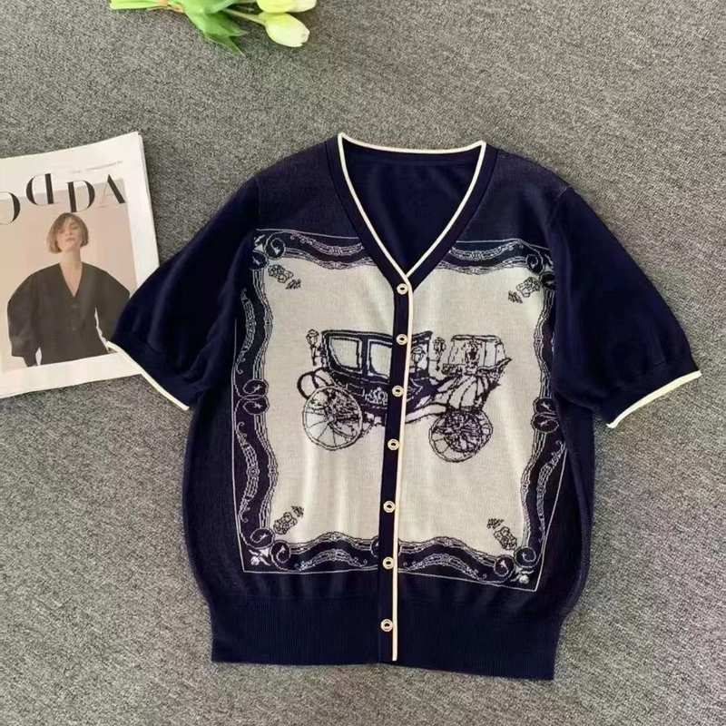 复古老爷车 100天丝莱赛尔 单排扣短袖夏季 晾感透气舒服