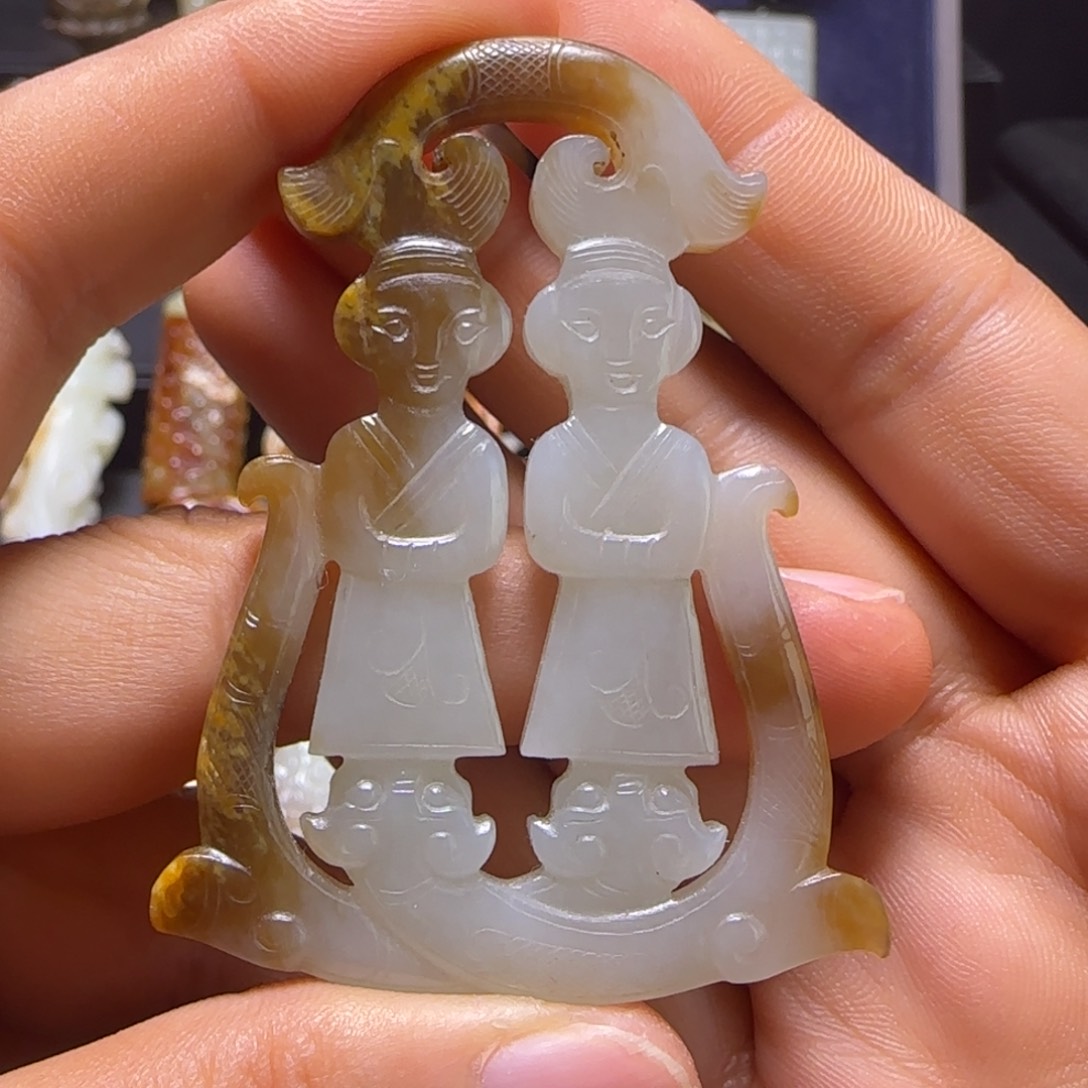 和田玉颈饰未镶嵌