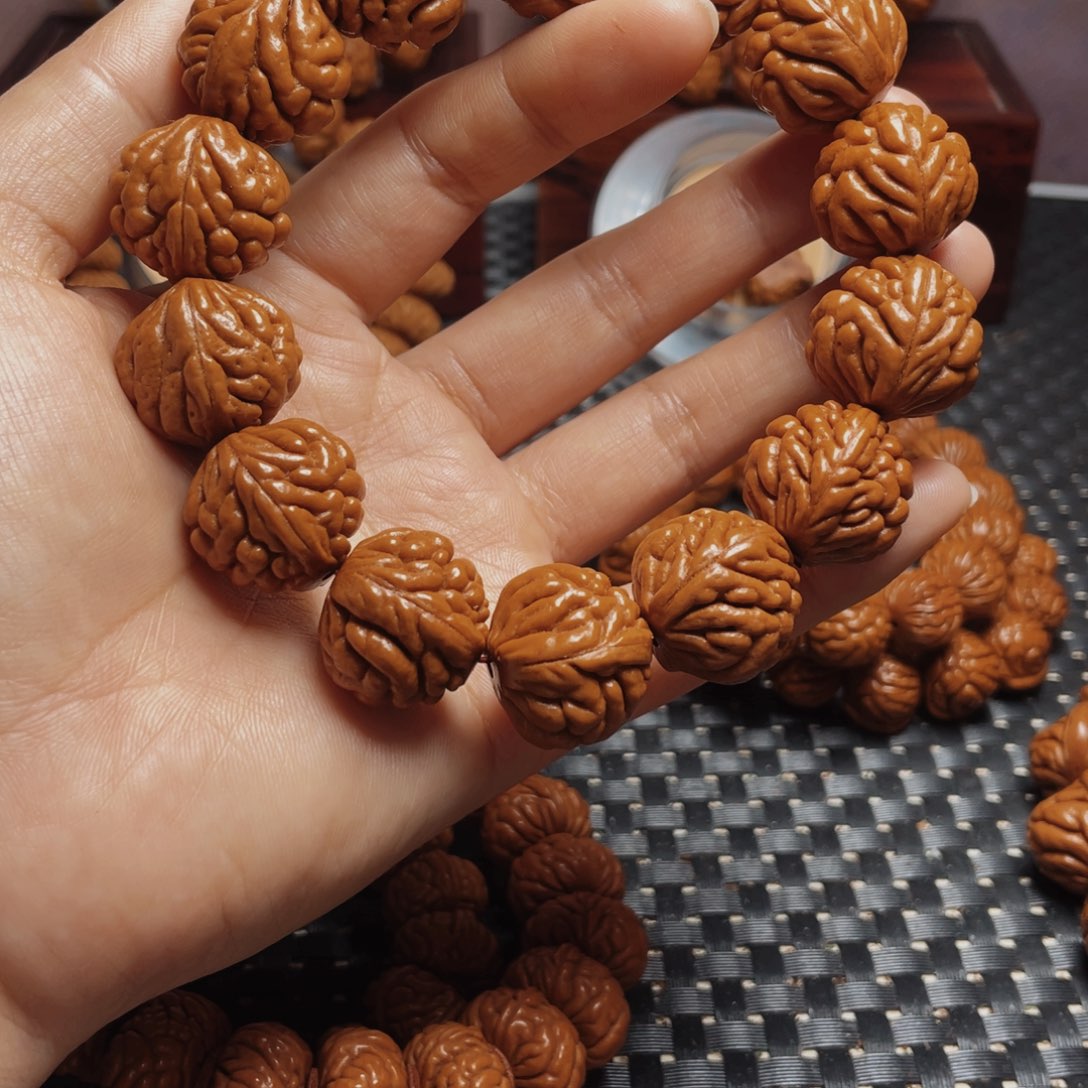 桃核手串秦岭龙纹桃核