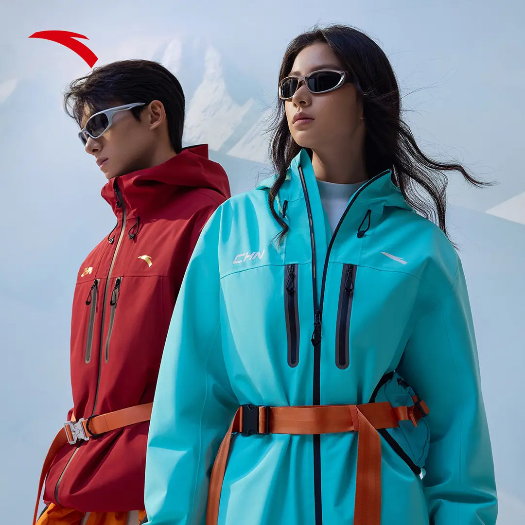 安踏服饰CHN系列丨新年款羽绒三合一硬壳冲锋衣男女防暴雨两件套