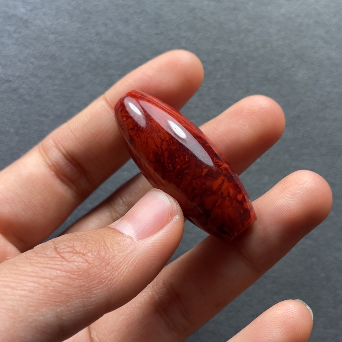 南红玛瑙配饰未镶嵌15.8mm