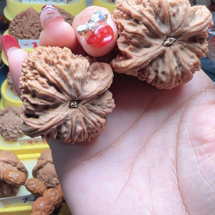 蜡***笔文玩核桃南僵尸，文玩核桃南僵尸