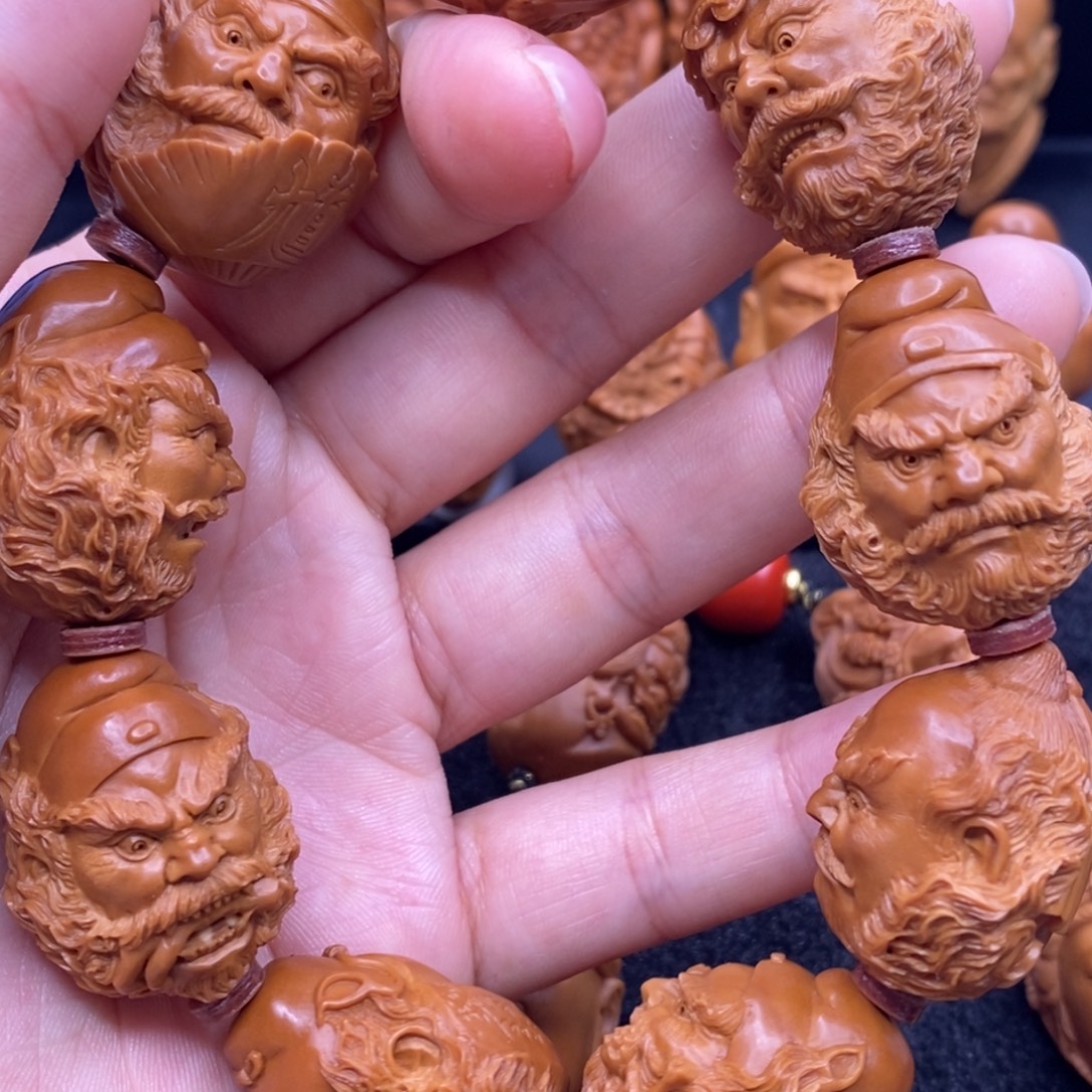 哼***兔手串/手链橄榄核钟馗