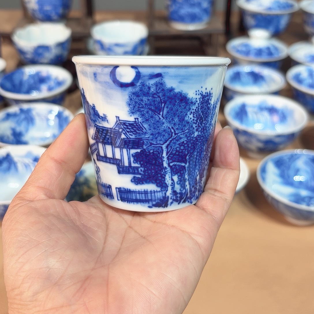 景德镇纯手绘可乐杯