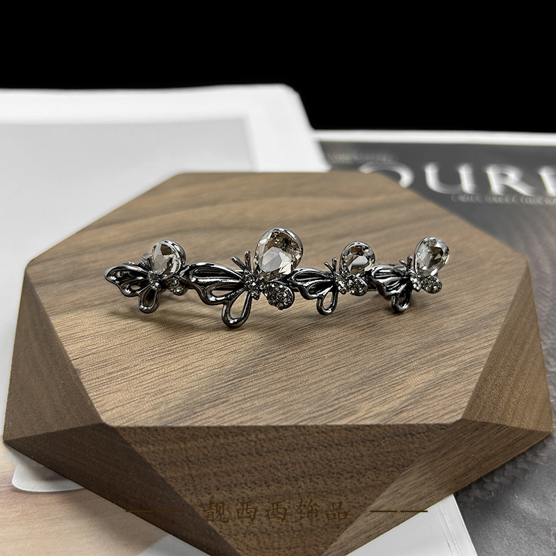 【LXX靓西西】8163弹簧夹6.4厘米蝴蝶精致百搭弹簧夹