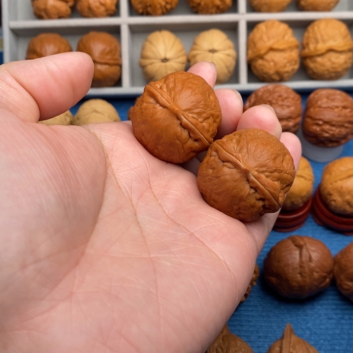 石***转文玩核桃把件大团圆