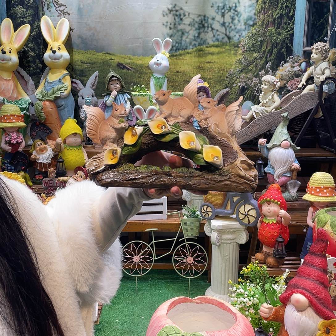 摆件花园摆件红红火火