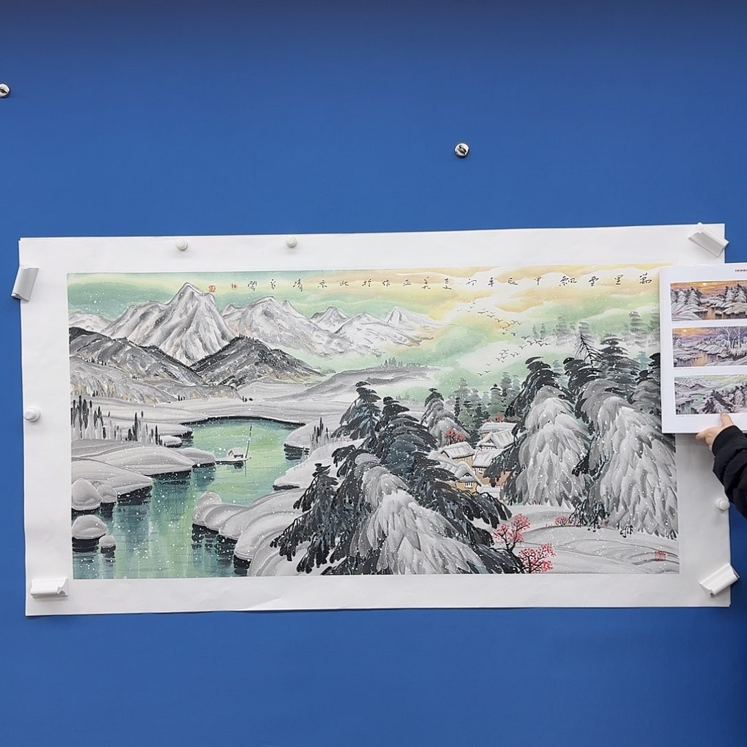 国画多次参加国内外大型画展